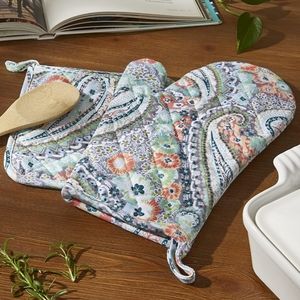Vera Bradley Cotton Pot Holder & Oven Mitt Set